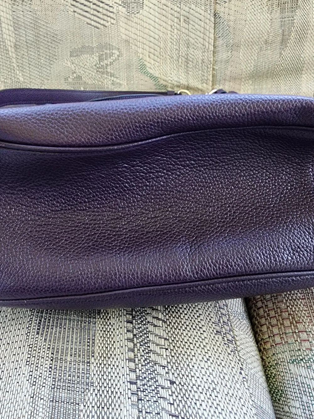 Coach Harley Purple Leather Hobo Bag